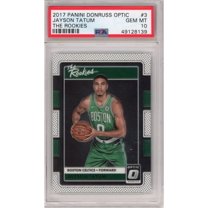 Graded 2017-18 Panini Donruss Optic Jayson Tatum #3 The Rookies RC Basketball Card PSA 10 Gem Mint