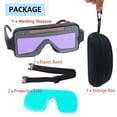 thumbnail image 5 of iMeshbean Auto Darkening Welding Glasses Solar Powered Welding Goggle Plasma Cutting Glasses Goggles 2 Sensors for Men TIG MIG MMA Gas Welding, 5 of 6