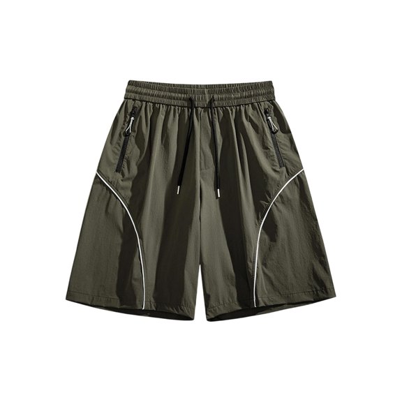 7" Mens Quick Dry Athletic Shorts Elastic Waist Drawstring with Pockets Moisture-Wicking Gym Short Pants Dad Gifts