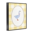 thumbnail image 2 of Stupell Industries Cottage Little Goose on Yellow Gingham Black Framed Giclee Art, 11 x 14, by The Paper Curator, 2 of 8