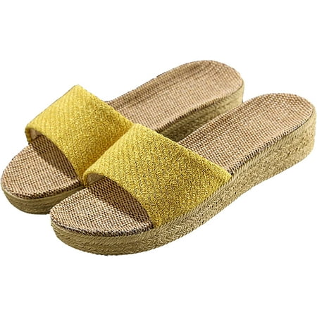 

CoCopeaunt Women s Sandals Summer Sandals Speckled Wedge Sandals Open Toe Home Sandals Bathroom Sandals Beach Slippers