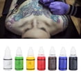thumbnail image 1 of Professional Portable Body  Ink Long Lasting Fast Coloring  Pigment 15ml x 7pcs, 1 of 8