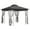 Grey, variant on Outsunny 10' x 10' Patio Gazebo, Outdoor Gazebo Canopy, Brown