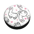 thumbnail image 3 of Gaeub Alpacas and Hearts 14-17in Tire Cover, Spare Tire Cover, for Camper Caravan, Trailer, Car, Truck, SUV, Jeep - 17 inch, 3 of 9