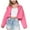 Pink, variant on Fesfesfes Coat for Women Casual Pockets Button Solid Long Sleeve Tops Jacket Denim Coat Sale Items