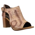 thumbnail image 2 of Roper Womens Mika Floral Embossed Peep Toe Shootie Pumps Dress Casual Shoes, 2 of 5