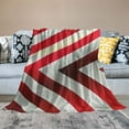 thumbnail image 2 of Fenyluxe Stripes Throw Blankets for Sofa Couch Cottagecore Room Decor All Seasons Flannel Material Blanket 40x50in, 2 of 6