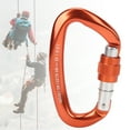 thumbnail image 3 of Carabiner Mountaineering D Locking Carabiner Clips Alloy Heavy Duty Carabiner for Climbing, 3 of 8