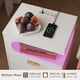 thumbnail image 5 of Mesita de noche moderna Nightstand Veegle con cajón de almacenamiento, color blanco, 5 of 8