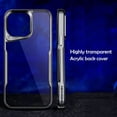 thumbnail image 4 of Plating Soft Rubber Border Phone Case For iPhone 11 12 13 14 15 Pro Max Plus Lens Protection High Transparent Back Plate Case, 4 of 5