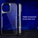 thumbnail image 5 of Luxury Electroplated TPU Soft Frame Phone Case For iPhone 11 12 13 14 15 Pro Max Shockproof Shell Acrylic Transparent Back Cover, 5 of 5