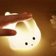 thumbnail image 3 of Linda Luz Nocturna De Conejo, Lámpara De Conejito De Silicona, Transmisión De Luz Fuerte, Segura, Alta Sensibilidad Para Niños Para Dormitorio, 3 of 7