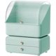 thumbnail image 1 of Makeup Organizer, Waterproof and Dustproof Cosmetic Storage Skin Care Case for Dresser/Bathroom Counter/Bedroom, Detachable Organizer (Green), 1 of 4