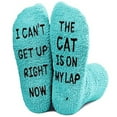 thumbnail image 4 of Funny Gifts for Mom, Cat Mom Gifts for Women, Fuzzy Socks for Cat Lovers, Valentines Cozy Socks, Stocking Stuffers, 4 of 5