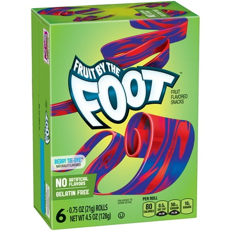 Betty Crocker Fruit By The Foot Berry Tie-Dye 6 - 0.75 oz Rolls