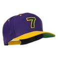 thumbnail image 5 of Arial Number 7 Embroidered Classic Two Tone Cap - Purple Gold OSFM, 5 of 5