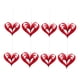 thumbnail image 4 of Guirnalda de corazones de papel (8 piezas), decoraciones colgantes en forma de corazón, corazón con purpurina 3D rojo, 4 of 9