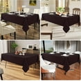 thumbnail image 6 of Rectangle Table Cloth, Waterproof Anti-Scratch Polyester Tablecloth, Decorative Washable Fabric Table Cover for Dining, Buffet, Parties and Outdoor, 60x120, Coffee, 6 of 6