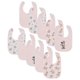 thumbnail image 1 of Baberos para bebés Disney Minnie Mouse, paquete de 10 unidades, algodón suave, absorbente, 1 of 6