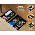 thumbnail image 4 of Bostitch Konnect Under Desk Drawer for Organization, Self-Adhesive Organizer, Under Desk Storage, Black, Pack of 2, 4 of 11