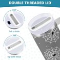 thumbnail image 4 of Spider Webs on Gray Insulated Tumblers Reusable Stainless Steel Tumbler 40 oz Cup Coffee Travel Mug Water Bottle with Handle & Flip Straw for Home Office Car, 4 of 6