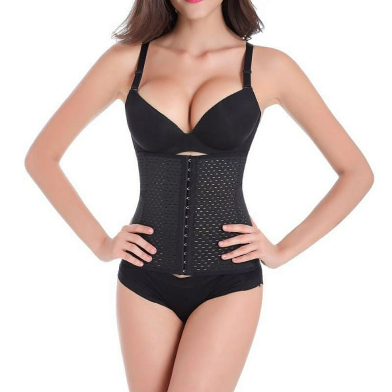 Plus Solid Hollow Out Corset Shapewear