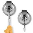 thumbnail image 3 of Wekvgz Removable Suction Cup Hooks (6 Pack) , Silver Heavy Duty Vacuum Shower Hooks , Powerful Wreath Hanger for Bathroom Restroom Kitchen, 3 of 11