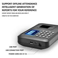 thumbnail image 4 of Biometric Fingerprint Password Device Attendance Machine Employee Checking In Time Clock Recorder 2.4 Inch LCD Screen, 4 of 9
