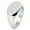 Silver, variant on Sterling Silver Heart Love Arrow Engraved Oval Flat Top Polished Ring