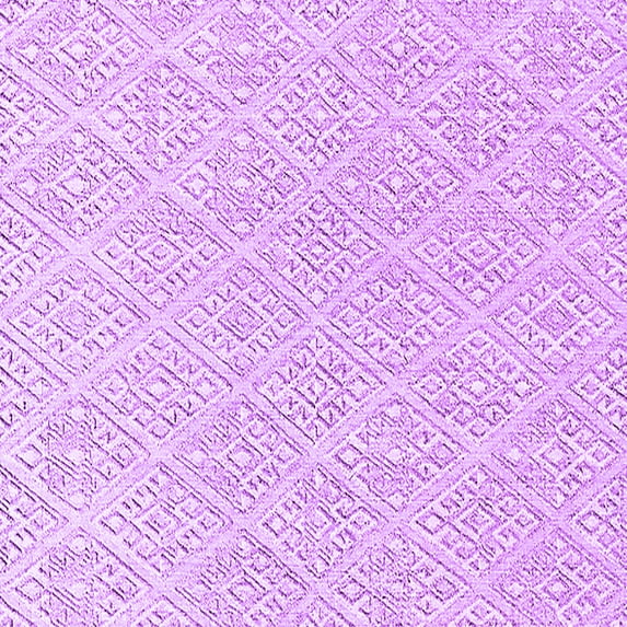 Ahgly Company Indoor Square Oriental Purple Industrial Area Rugs, 7' Square