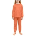 thumbnail image 1 of RXMEKW Ensemble Décontracté à Manches Longues avec Revers pour Femmes, Ensemble de Détente en Polyester 2 Pcs Tailles TP-TG, 1 of 8