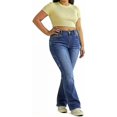 thumbnail image 4 of QERINTE Womens Plus Size Bootcut Jeans High Waisted Stretchy Jean Embroidery Denim Casual, 4 of 7