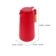 thumbnail image 7 of HEANUJJ Red Glass Coffee Carafe with Plastic Handle, Hot Liquid Retention, Ideal for Parties and Outdoor Activities, 1 Set, 7 of 7