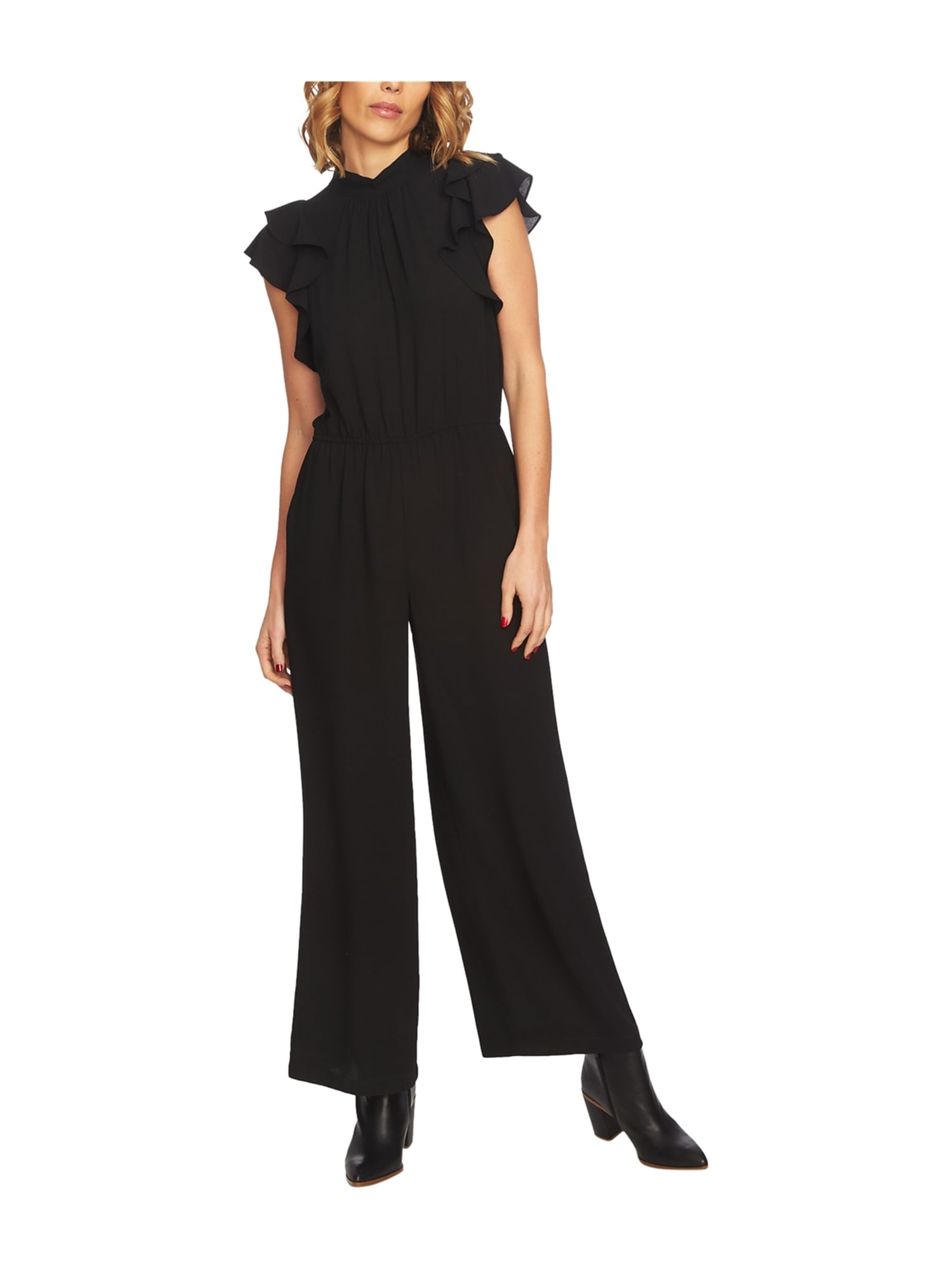 flutter sleeve jumpsuit