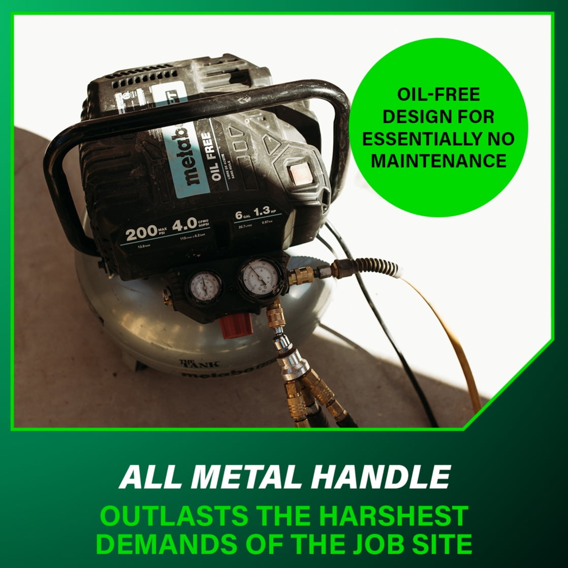 Metabo HPT 6 Gal Pancake Air Compressor, 200 PSI, EC914S