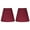 Burgundy Pleated, variant on Many Selections Table Lamp Shade, 5 inch Top, 9 inch Bottom, 8.5 inch Slant Burgundy Pleated Set of 2 N/A N/A