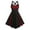 Red, variant on FYEGRE Elegant Gothic Punk Lace Strap Dress For Women Halloween Themed Party Events And Stage Performances Green XXXL