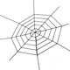 thumbnail image 1 of Bearachild Araña grande Decoración de Halloween para el hogar Bar Casa embrujada Telaraña Halloween Araña artificial Accesorios de seda Kits de decoración para fiestas Negro 2.5 m Bearachild HA007306-08, 1 of 6