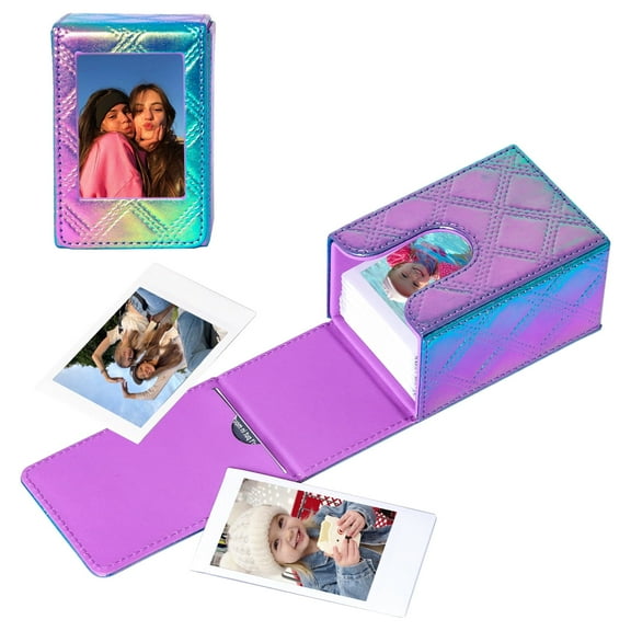 Caiyoule Picture Holder Case for Fuji Instax Mini SE/12/11/7/7 /Evo Camera 2.15x3.4 Inch Film - Colorful