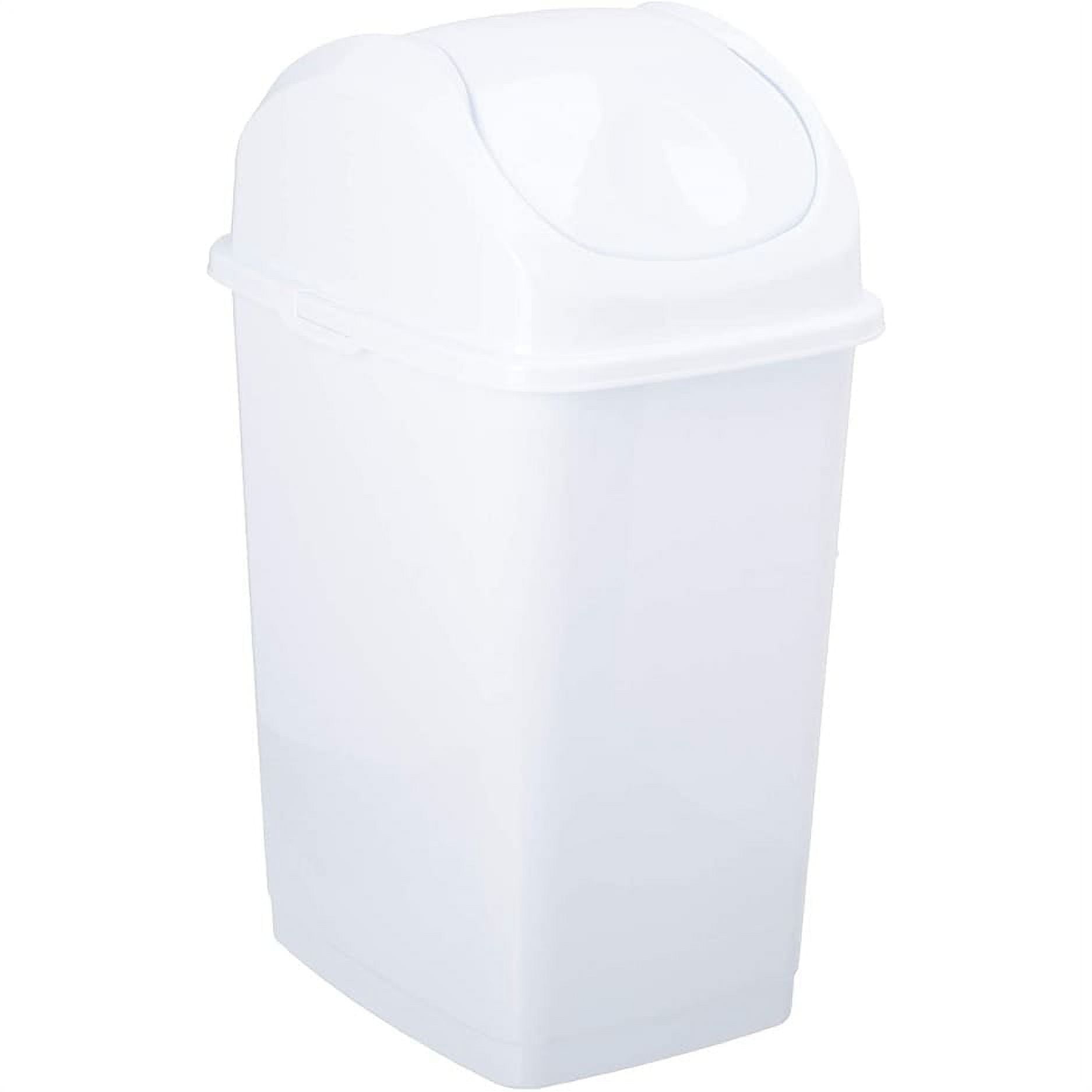 Swing-Top 16.5-Gal. Kitchen Trash Large, Garbage Can for Indoor Or Outdoor  Use TG02254P - The Home Depot