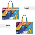 thumbnail image 2 of Pofeuu Abstract Color Splash Print Laptop Bag Carrying - Computer Bag Laptop Case Shoulder Slim Work Travel, 2 of 8