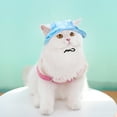 thumbnail image 2 of Cat Hats for Cats , Cat Sun Hat with Ear Hole, Cat Cowboy Hats sunscreen,Adjustable Rope Buckle Bucket Hat for Pets, 2 of 4