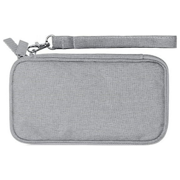 Electronics Organizer,Travel Cord Organizer Bag,Water Double Layers Pouch Carry Case for Cord,Phone,Charger,1 x Electronic Organizer Bag,grey