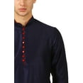 thumbnail image 4 of Mens Handmade Art Silk Loop Button Designer Kurta Dhoti Set/Mens Indian Sherwani, 4 of 4