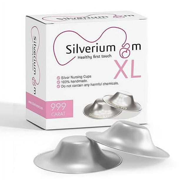 999 Silver Nursing Cups Nipple Covers Breastfeeding - Temu