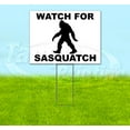 thumbnail image 1 of Watch For Sasquatch (18" x 24") Yard Sign, Includes Metal Step Stake, 1 of 6