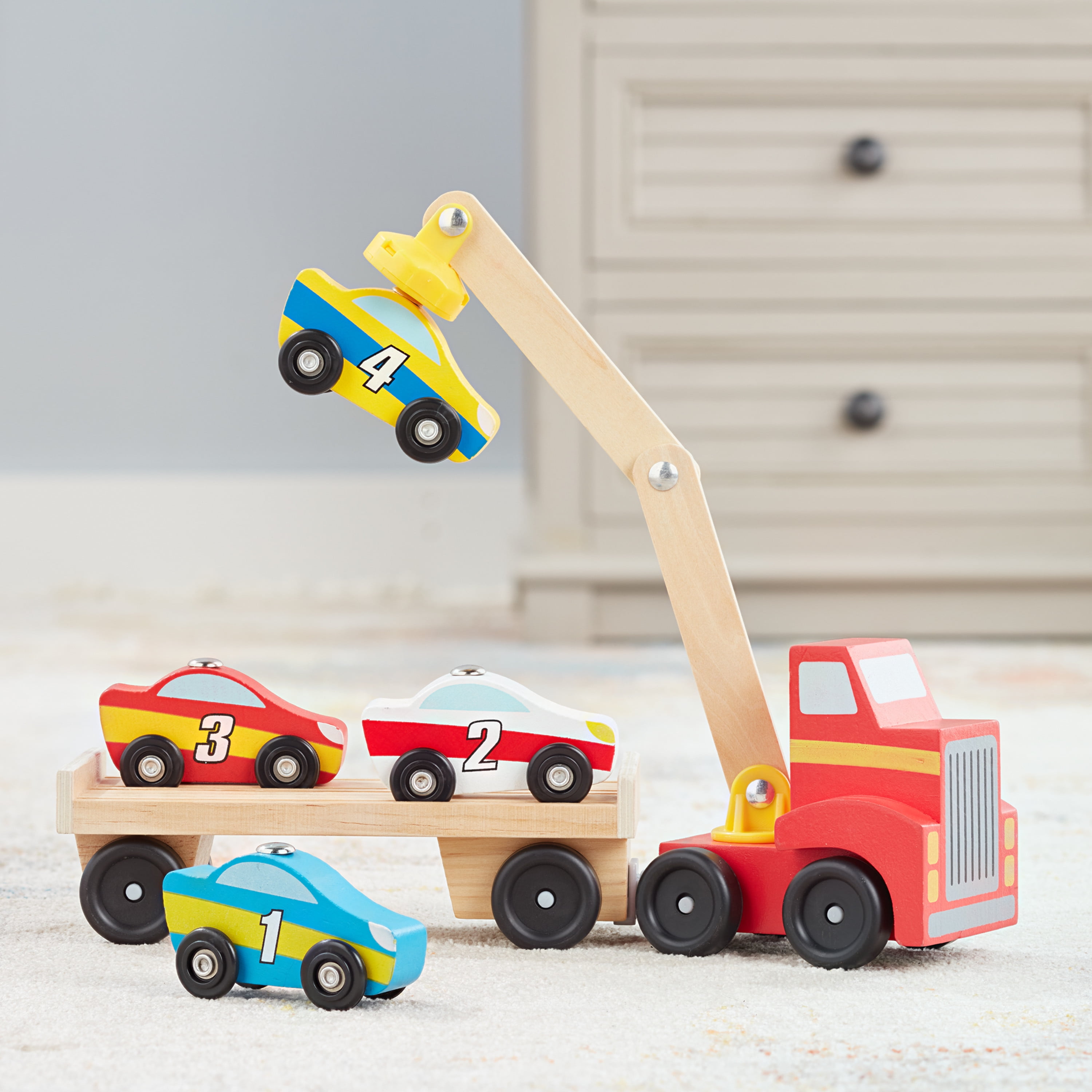 NEW MELISSA AND DOUG BUILDERS TOW TRUCK WOOD MODEL KIT