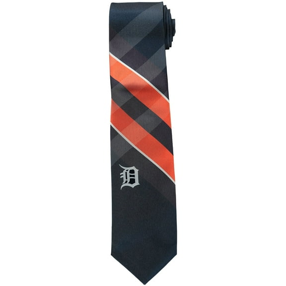 Men's Detroit Tigers Woven Poly Grid Tie