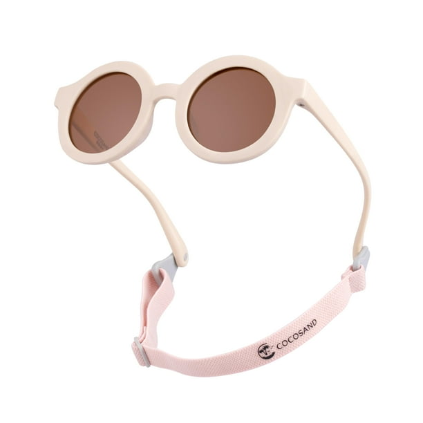 Gafas de sol para bebé COCOSAND con protección UV polarizada beige