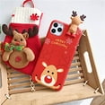 thumbnail image 3 of HTOOQ Christmas Case for iPhone 11 Pro Max, Fun Cool Cute 3D Cartoon Santa Claus Design Soft Silicone TPU Slim Shockproof Protective Case (Elk, iPhone 11 Pro Max)iPhone 11 Pro MaxElk A, 3 of 6